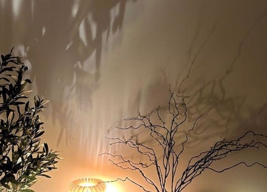 Ambient lighting with intricate shadows at Sanctum By Gemma, Beacon Hill, England, GB.