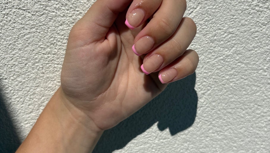 Neat pink French manicure from Petal&polish, Jimboomba, Queensland, AU.