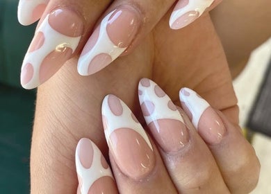 Elegant nail design at MK Nails and Spa Fulham Ltd, London, England, GB showcasing stylish manicure.