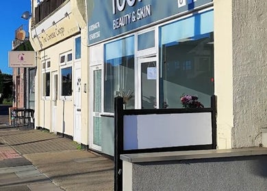 Jaiya Beauty storefront in Southend-on-sea, England, GB. Modern exterior with inviting atmosphere.