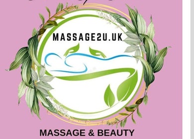 Massage2u.uk *Ladies Only* logo adorned with green leaves, Lawford, England, GB.