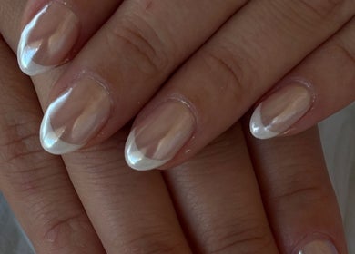 French manicure at Anaya & CO., Saint James, Missouri, US displays classic elegance.