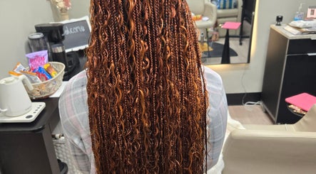 Beautiful braids showcased at Sach Hair Braiding, Houston, TX, US, highlighting expert styling and care.