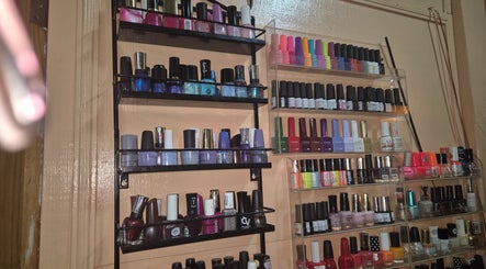 Variety of nail polishes displayed at REJUVENATE HEALTH SPA, Georgetown, Demerara-Mahaica, GY.