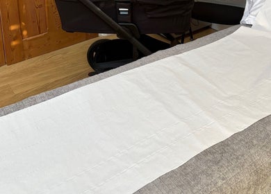 Cozy massage bed setup in Revive Massage and Scar Therapy, Newbold On Stour, England, GB, offering relaxation.