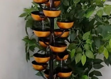 Relaxing indoor fountain at Soul Pretty Aesthetics, Gilbert, Arizona, US creates a serene ambiance.