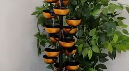 Relaxing indoor fountain at Soul Pretty Aesthetics, Gilbert, Arizona, US creates a serene ambiance.