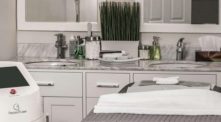 Luxurious treatment room at Soul Pretty Aesthetics in Gilbert, Arizona, US. Features modern equipment and amenities.