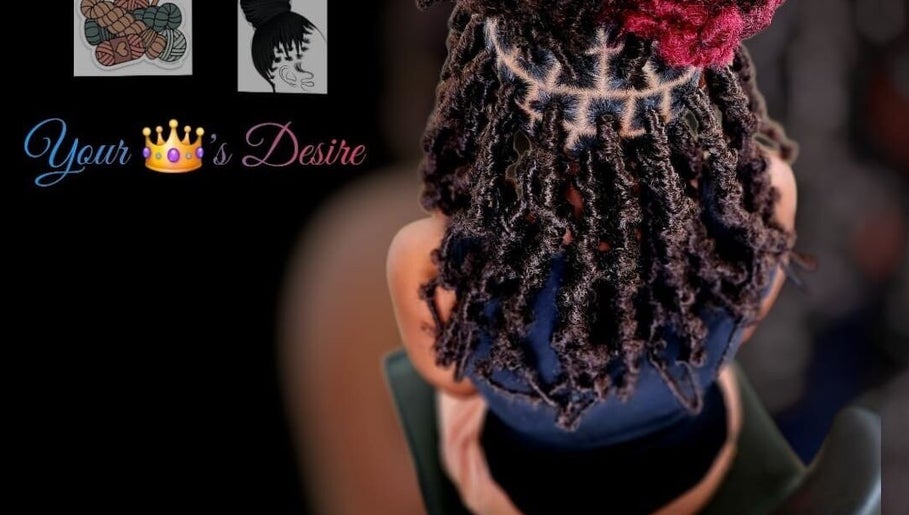 Intricate crochet hairstyle at Namis crochet Your 👑desires, Portsmouth, Saint John Parish, DM.