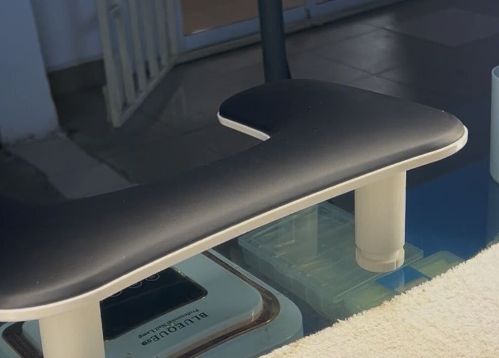 Sophisticated manicure station setup at The Nailtique in Lagos, Lagos, NG, offering top-notch nail care services.