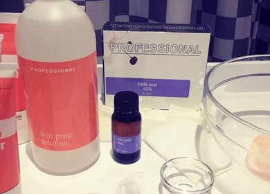 Premium skincare products at On The Glow, Midrand, Gauteng, ZA, featuring cleansers and peels for radiant skin.