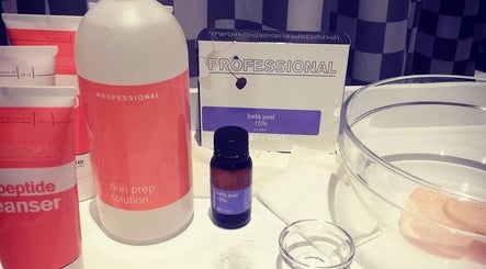 Premium skincare products at On The Glow, Midrand, Gauteng, ZA, featuring cleansers and peels for radiant skin.