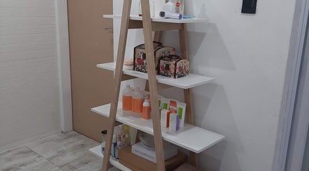 Elegant product shelf at On The Glow, Midrand, Gauteng, ZA showcasing beauty essentials.