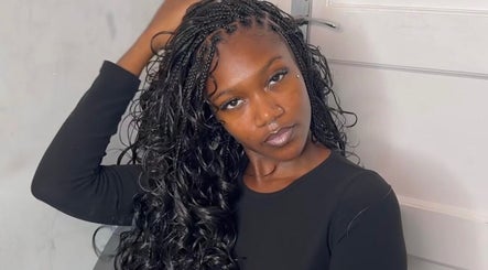 Stylish braided hairstyle at Thee Glam Lab, Kingston, Ontario, CA