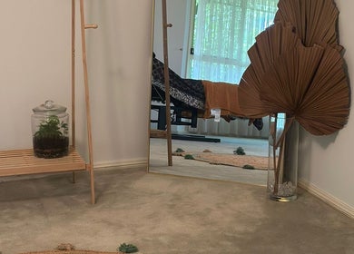 Relaxing corner at Lumera Beauty, West Pennant Hills, NSW, AU with natural decor and indoor plant.