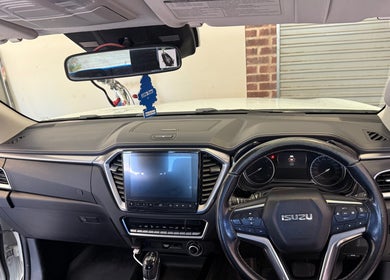 A clean and sleek Isuzu car interior detailed by JD Automotive Detailing, Springdale Heights, New South Wales, AU.