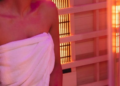 Relaxing infrared sauna session at Sculpt Lab, Bedfordview, Gauteng, ZA offering a tranquil wellness experience.