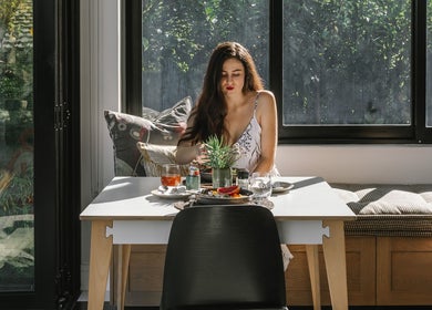 Relaxing brunch setting at Stellenbosch Wellness Salon, Stellenbosch, Western Cape, ZA.