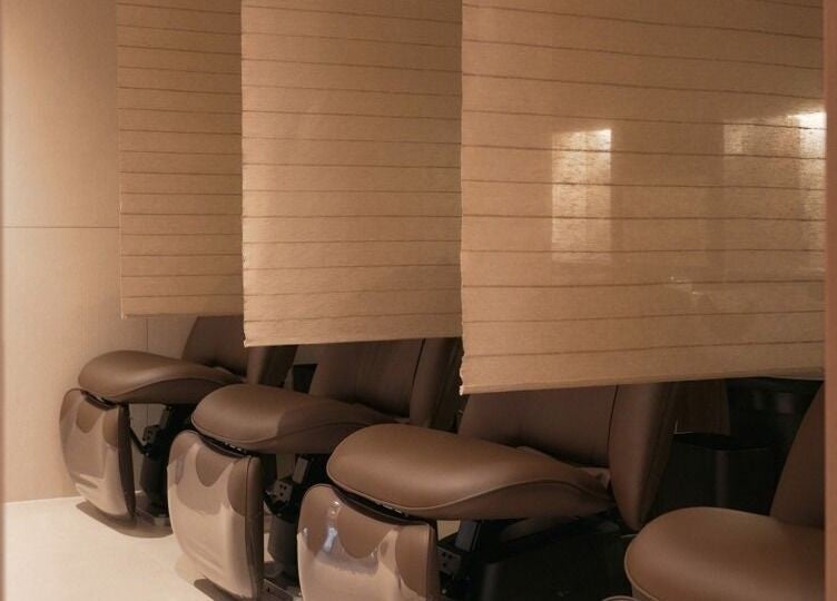 Relaxing massage chairs in Chahong Room Myeongdong, 서울특별시, 서울특별시, KR, offering comfort and luxury.