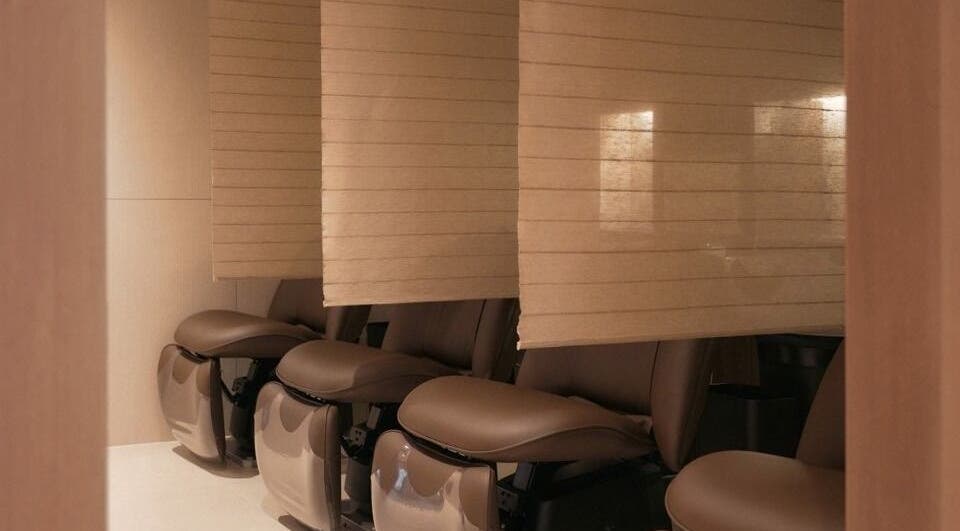 Relaxing massage chairs in Chahong Room Myeongdong, 서울특별시, 서울특별시, KR, offering comfort and luxury.