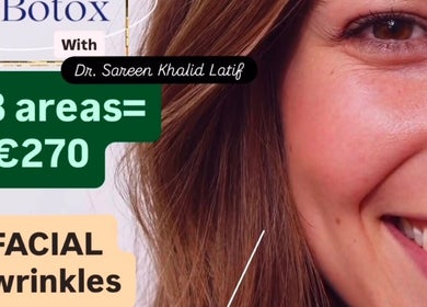 Botox offer at SAREEN MEDICAL AND AESTHETICS, Castleknock, County Dublin for facial wrinkles in 3 areas at €270.