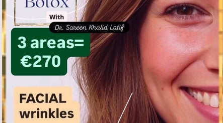 Botox offer at SAREEN MEDICAL AND AESTHETICS, Castleknock, County Dublin for facial wrinkles in 3 areas at €270.
