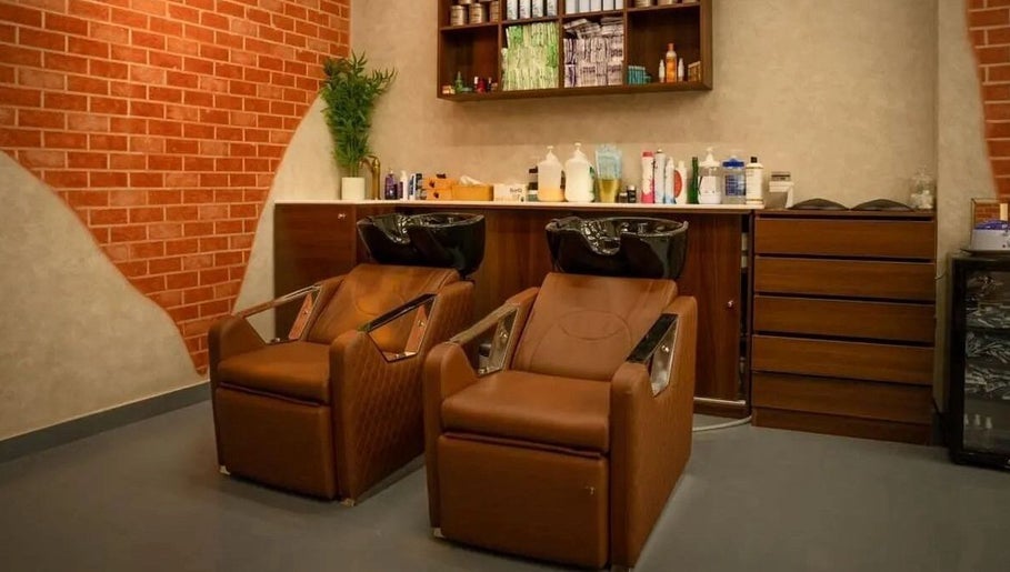 Luxurious hair spa chairs at Sharp Look, Riyadh, Riyadh Province, SA, showcasing a modern wellness space.