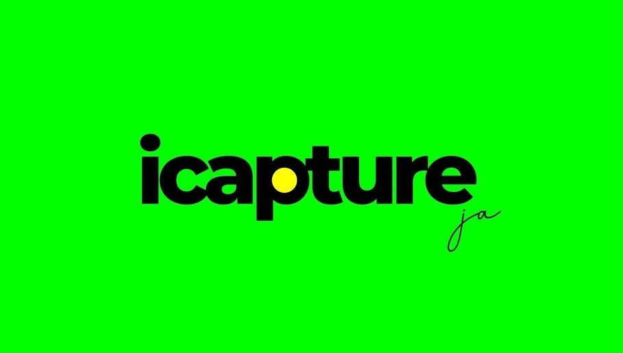 icaptureja logo on vibrant green background, Reading, St. James Parish, JM.