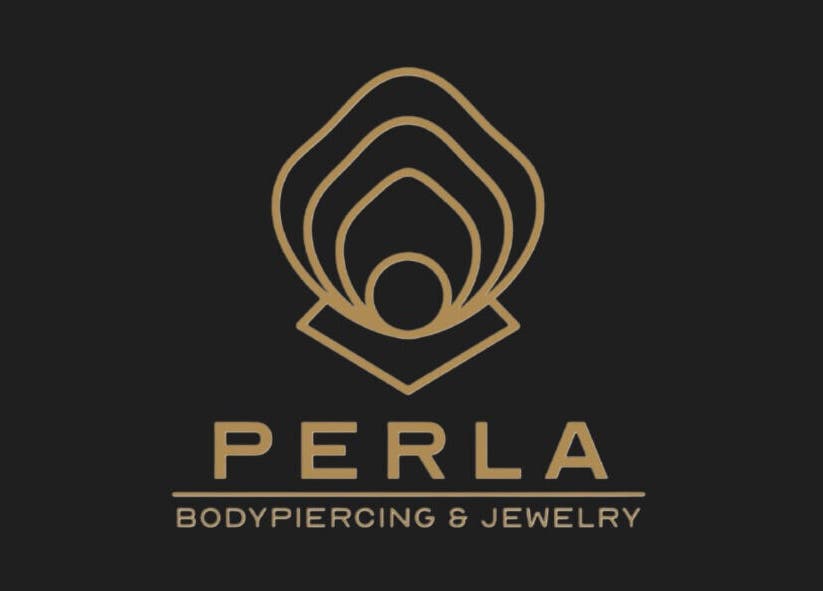 Logo elegante di Perla Bodypiercing & Jewelry, situato a Roma, Lazio, IT.