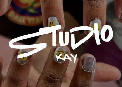 Nail art with smiley faces at Studio Kay, Gloss and Glow, Il-Mosta, MT.