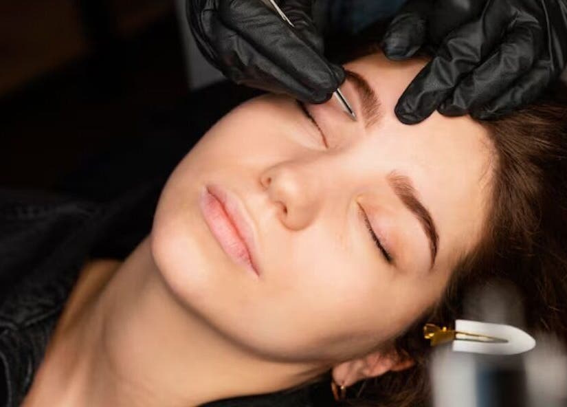 Expert brow shaping at Lash & Brow Haven, Brisbane, Queensland, AU enhances natural beauty and precision.