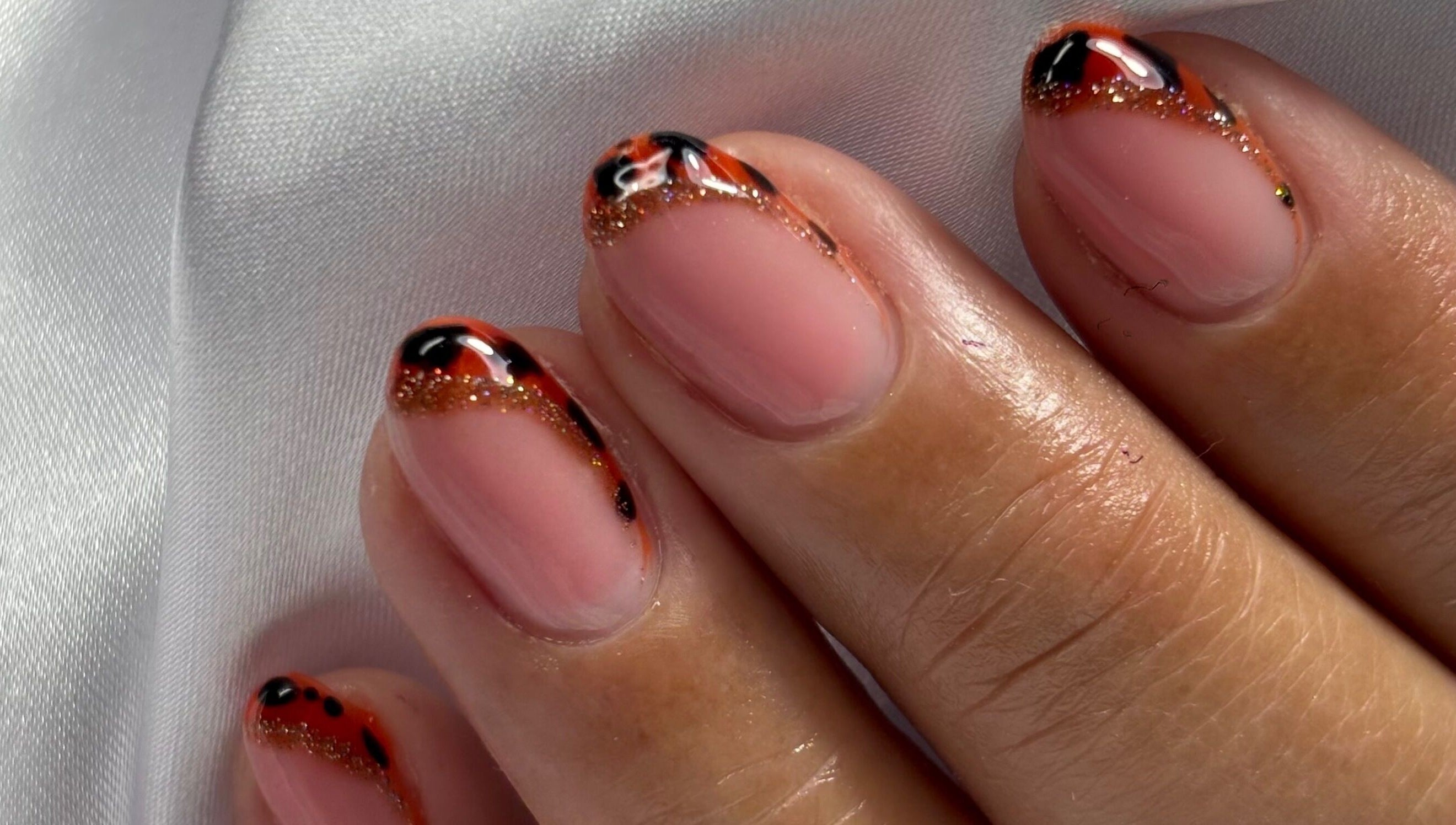 Intricate nail art at NailVow, Willemstad, Curaçao, CW showcasing elegant and artistic design.