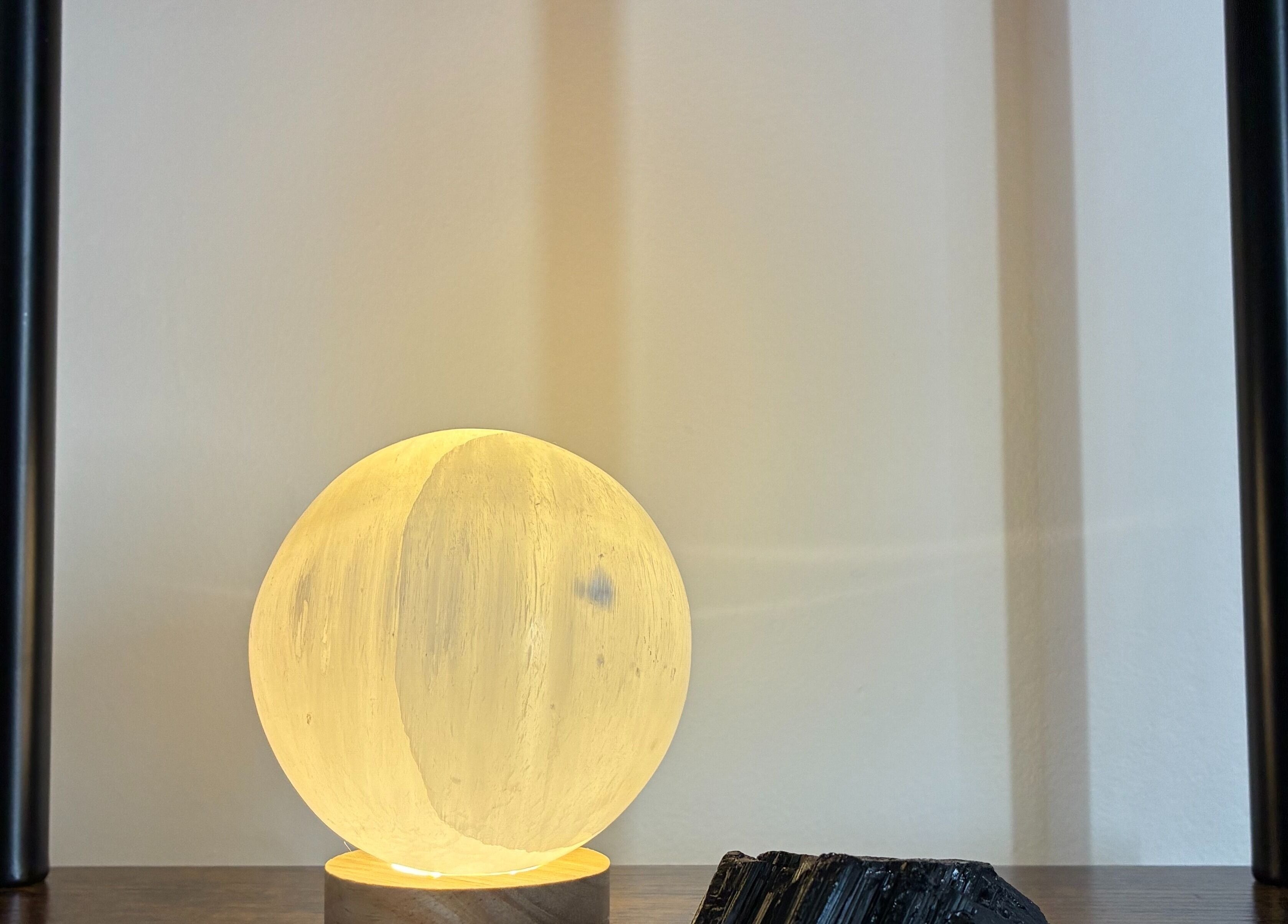 Ambient glowing sphere light at DoMasazas, Kaunas, Kauno Apskritis, LT, creating a tranquil ambiance.