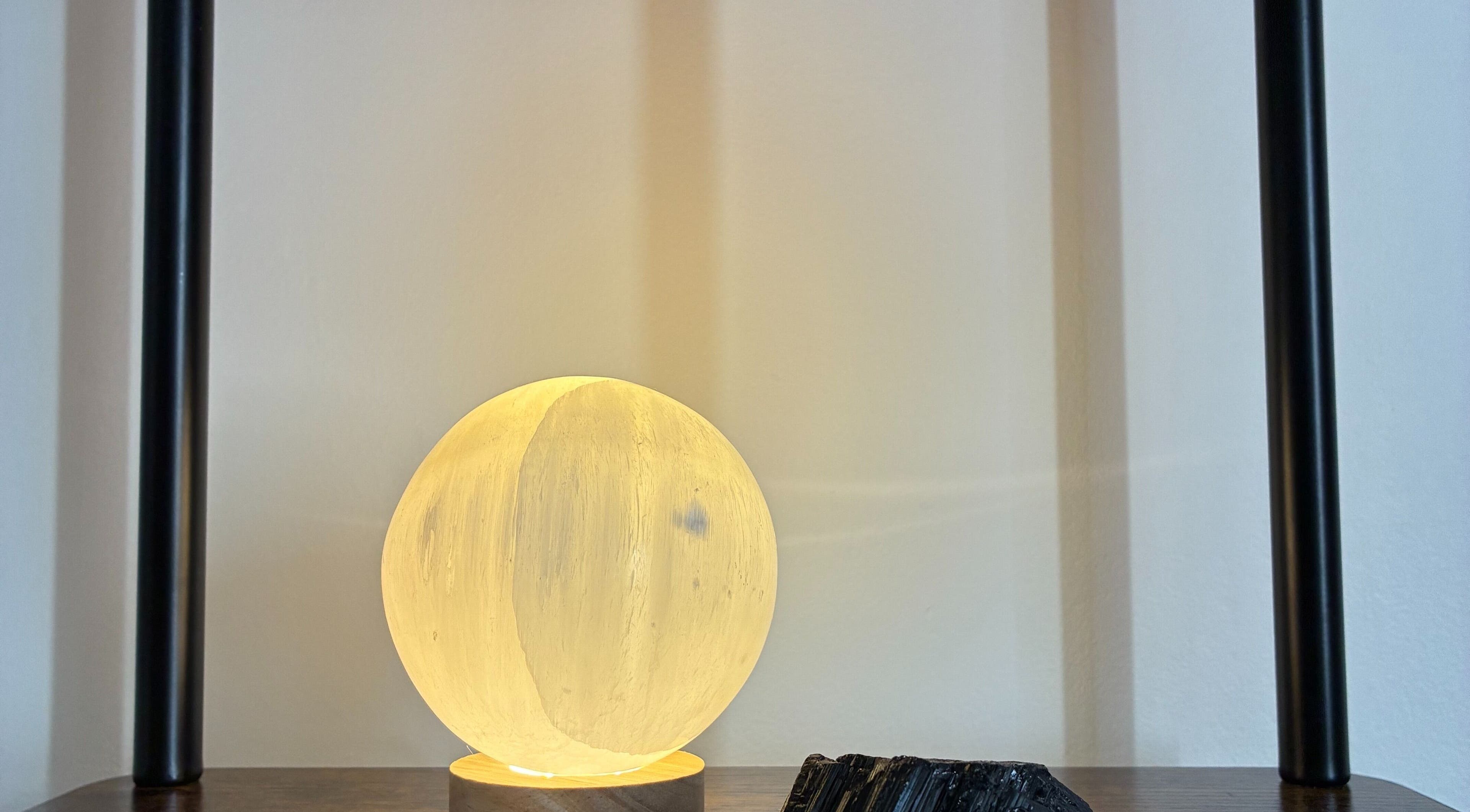 Ambient glowing sphere light at DoMasazas, Kaunas, Kauno Apskritis, LT, creating a tranquil ambiance.