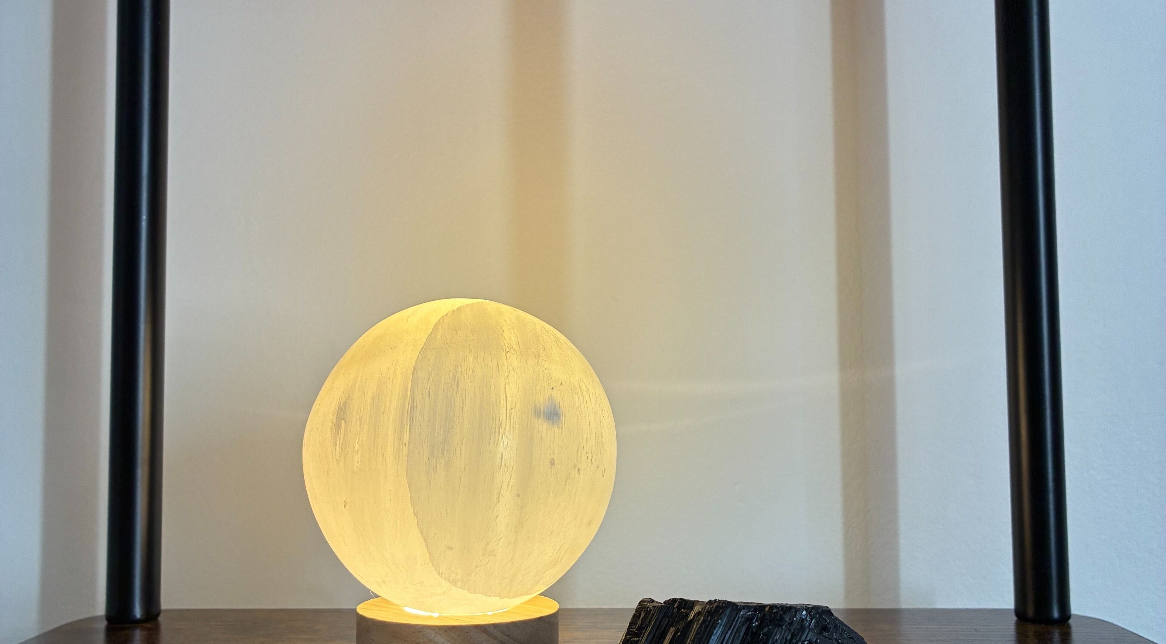 Ambient glowing sphere light at DoMasazas, Kaunas, Kauno Apskritis, LT, creating a tranquil ambiance.