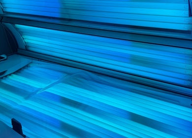 Bright sunbed at Efie Beauty & Aesthetics, Cannock, England, GB offering premium tanning services.