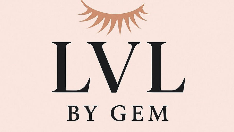 Lvl by Gem logo with eyelash graphic, located in Bristol, England, GB.