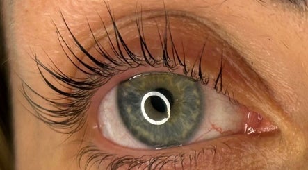 Close-up of an eye showcasing lashes at Lvl by Gem, located in Bristol, England, GB.