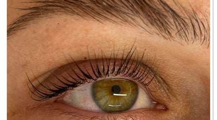 Close-up of an eye with long lashes at Lvl by Gem, Bristol, England, GB.
