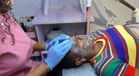 Facial treatment at SkinByGharnet, Lagos, Lagos, NG, highlighting expert skincare therapy.