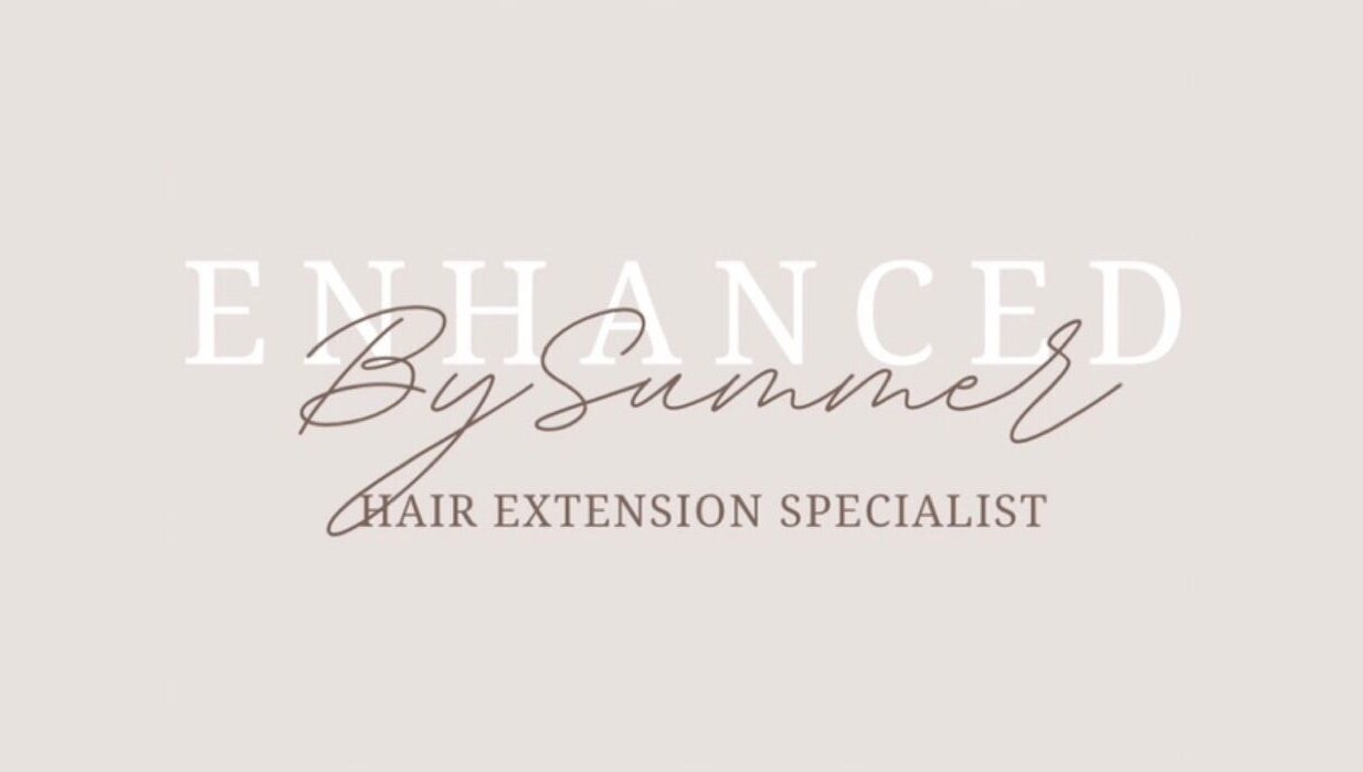 Enhancedbysummer logo, hair extension specialists in Thrapston, England, GB.