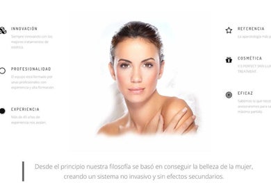 Modelo en AY BIOSTHETICA, Santander, Cantabria, ES destacando innovación en tratamientos de belleza.
