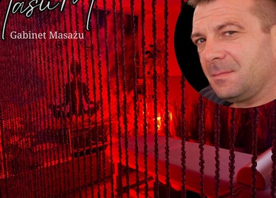 Wnętrze Gabinet Masażu MasuM - Masaż Relaksacyjny Kraków w czerwonym świetle, Kraków, Województwo Małopolskie, PL.