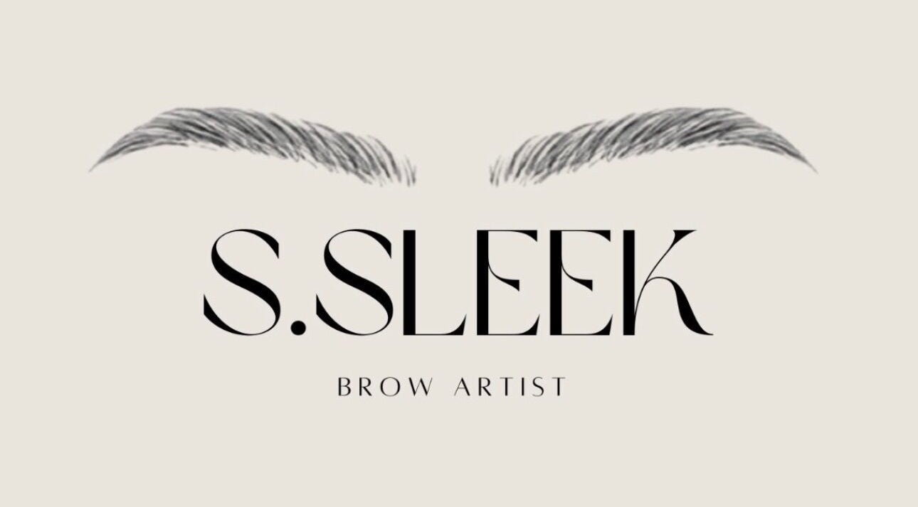 S.Sleek logo featuring refined brows, located in Bolton, England, GB, showcasing brow artistry.