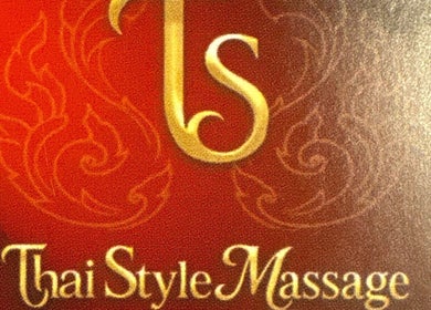 Golden Thai Style Massage logo in San Diego, California, US featuring ornate patterns.