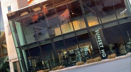 Exterior of Goldman Personal Training, a modern glass-front building in Richmond, British Columbia, CA.