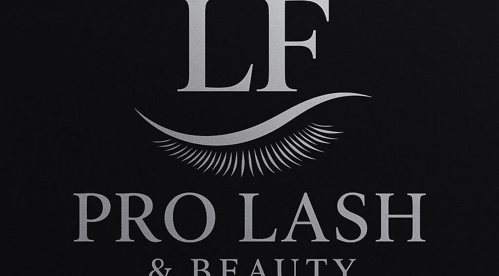 LF Pro Lash & Beauty logo featuring a stylized lash, located in Koongal, Queensland, AU.