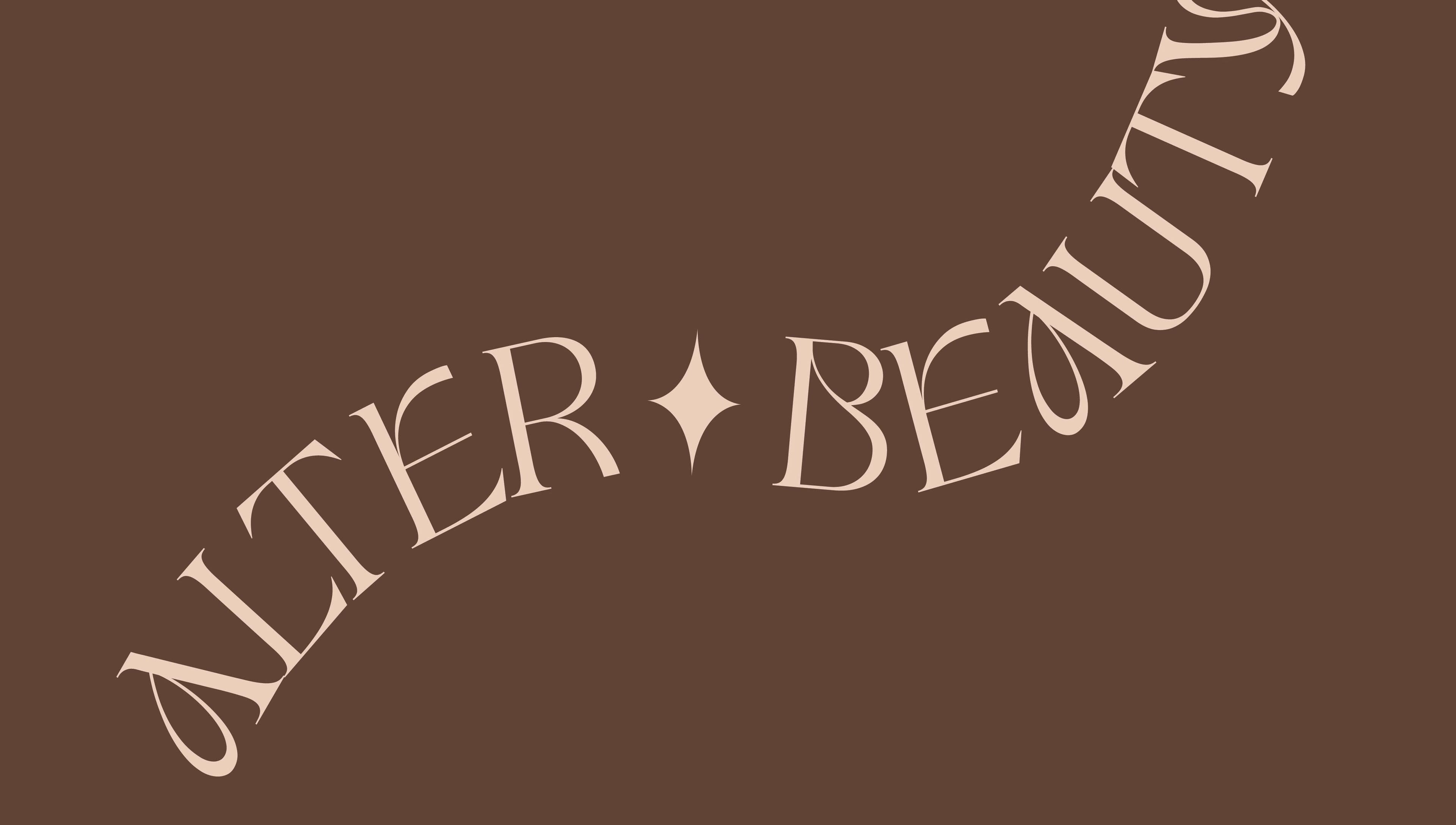 Elegant logo design of Alter Beauty in Harristown, Queensland, AU showcasing unique lettering.