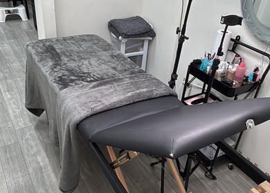 Relaxing spa treatment bed at KW Beauty Lounge, Port of Spain, Port of Spain Corporation, TT.