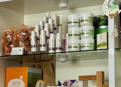 Range of wellness products at Insaniah Spa & Saloon, Kepala Batas, Pulau Pinang, MY.
